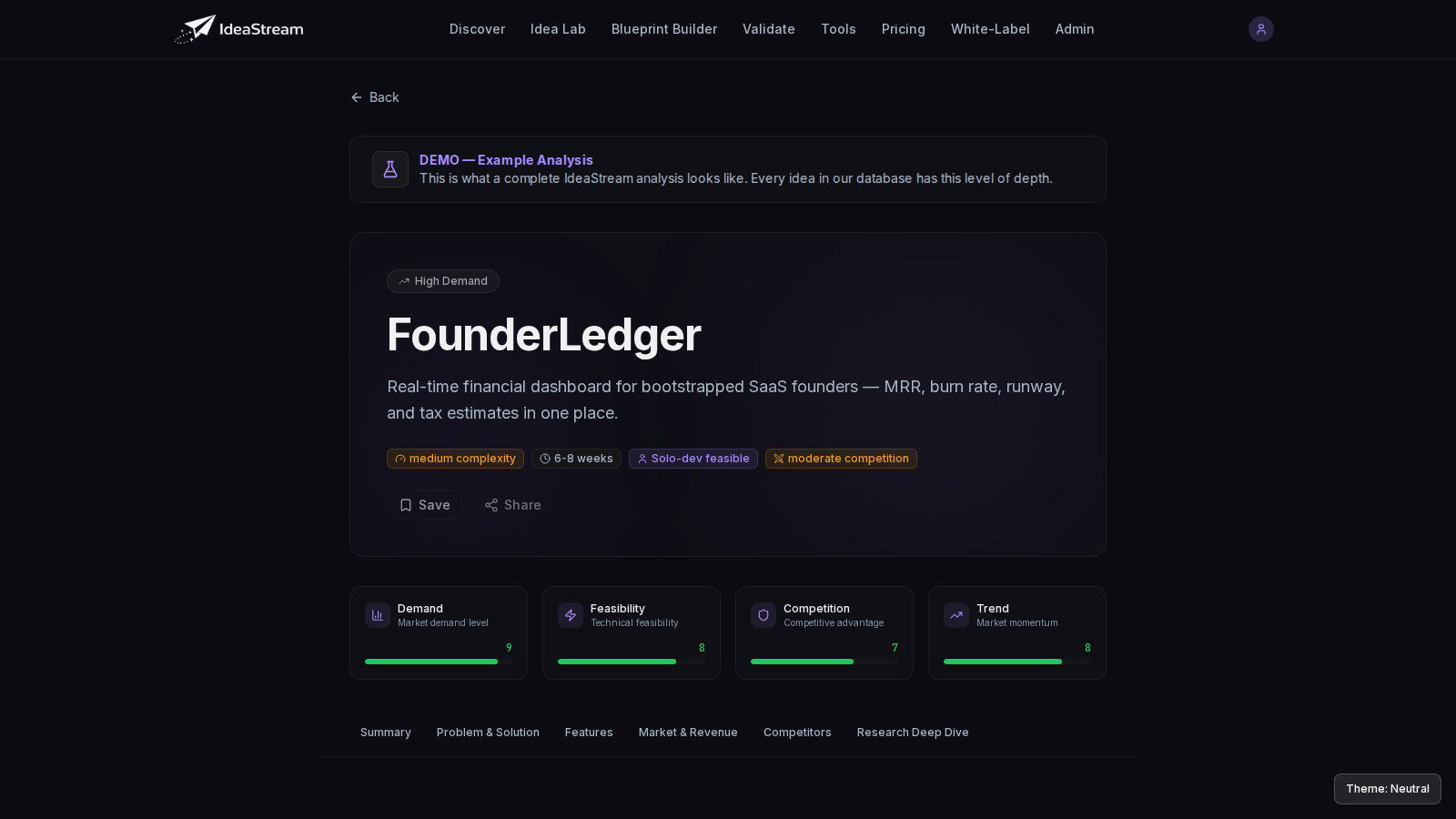 IdeaStream AI — skärmbild 2